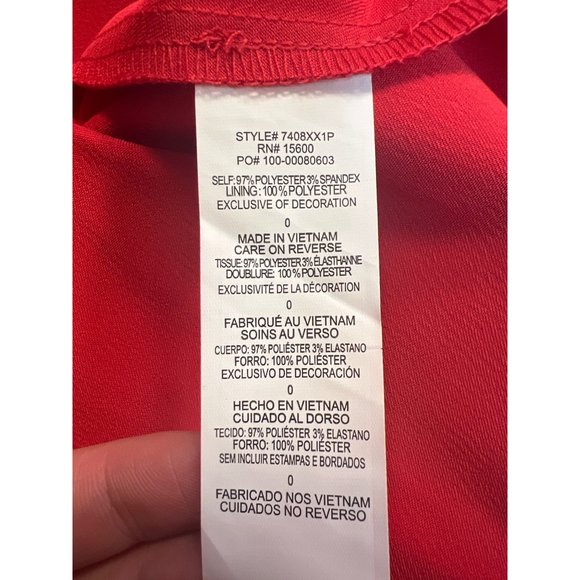 New Without Tags Sequin Hearts Red Short V-Neck Party Dress 0 - Picture 7 of 8